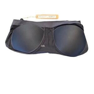 Skims Soft Smoothing Seamless Bandeau Bralette Molded Cup Bra - Black - NWT - M